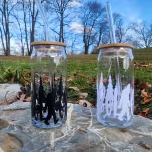 Believe 20 oz Glass Can Cup