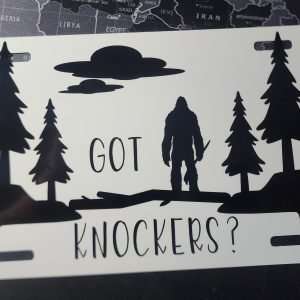 Got Knockers License Plate