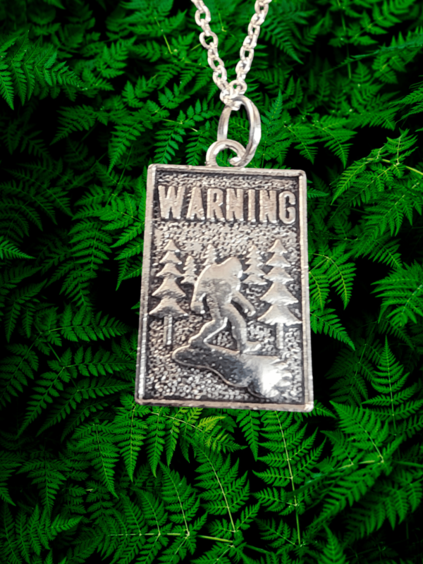 Bigfoot Warning Necklace